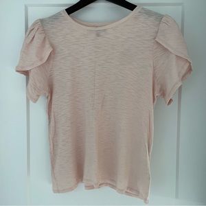 Express Short Sleeve Top Women’s Size Small Light Pink